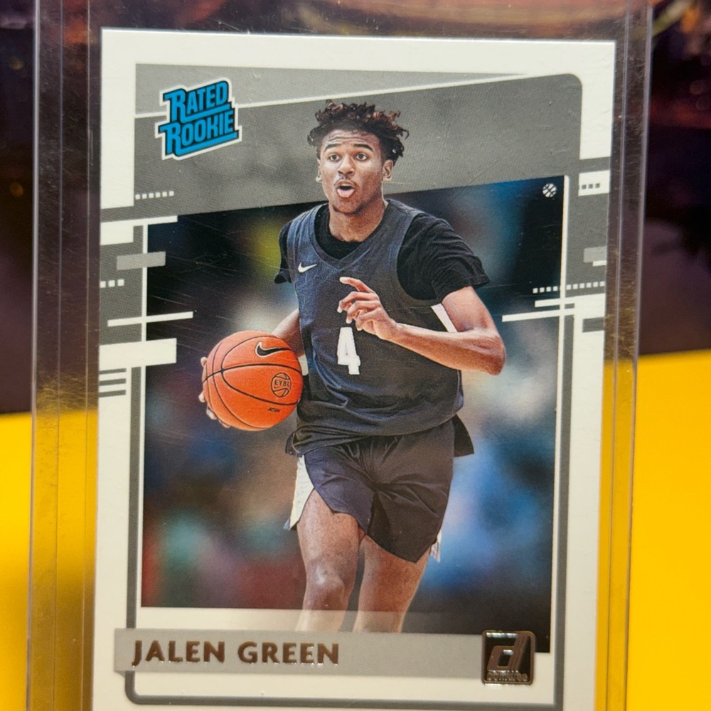 Nba Cards Jalen Green RC Rookie basketball sports G league Donruss Rated Rookie